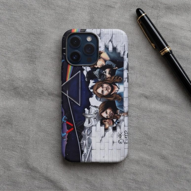 Pink Floyd Phone Case - Pink Floyd Member and Album WYWH DSOTM