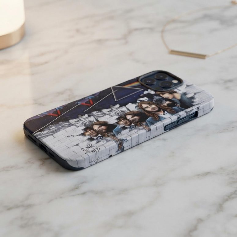 Pink Floyd Phone Case - Pink Floyd Member and Album WYWH DSOTM