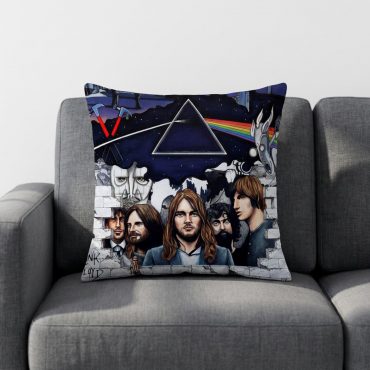Pink Floyd Pillow Cover - Pink Floyd Member and Album WYWH DSOTM