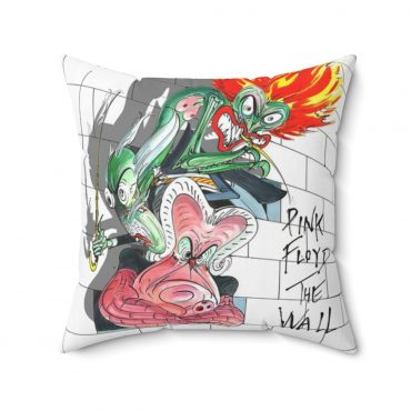 Pink Floyd Pillow Cover - The Characters The Wall Pink Floyd Pillow Cover - The Characters The Wall