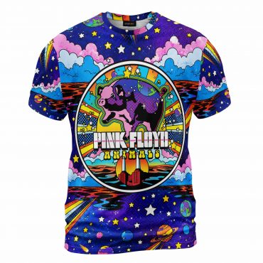 Pink Floyd Shirt - Animals Pig Cartoon Galaxy
