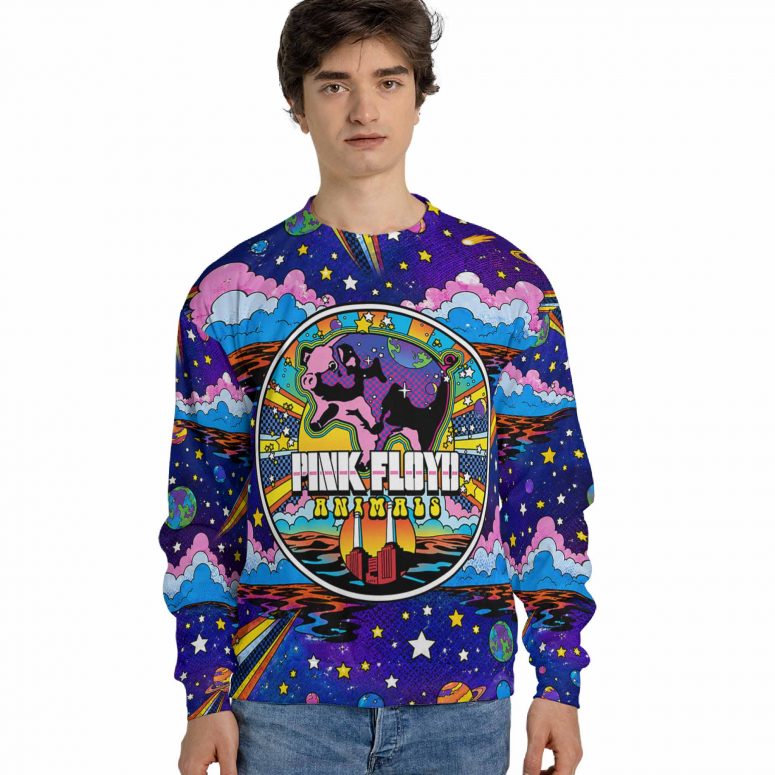 Pink Floyd Shirt - Animals Pig Cartoon Galaxy Pink Floyd Shirt - Animals Pig Cartoon Galaxy