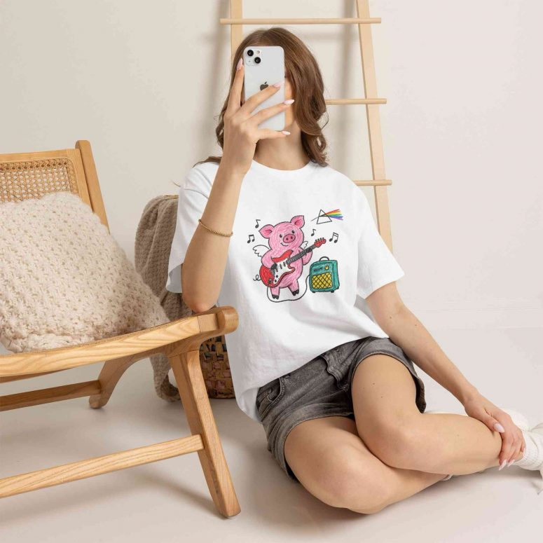 Pink Floyd Shirt - Crayon Another Pig In he Band Pink Floyd Shirt - Crayon Another Pig In he Band