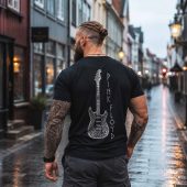 Pink Floyd Print Back Shirt - Viking 1969 Fender Stratocaster Electric Guitar Pink Floyd Print Back Shirt - Viking 1969 Fender Stratocaster Electric Guitar