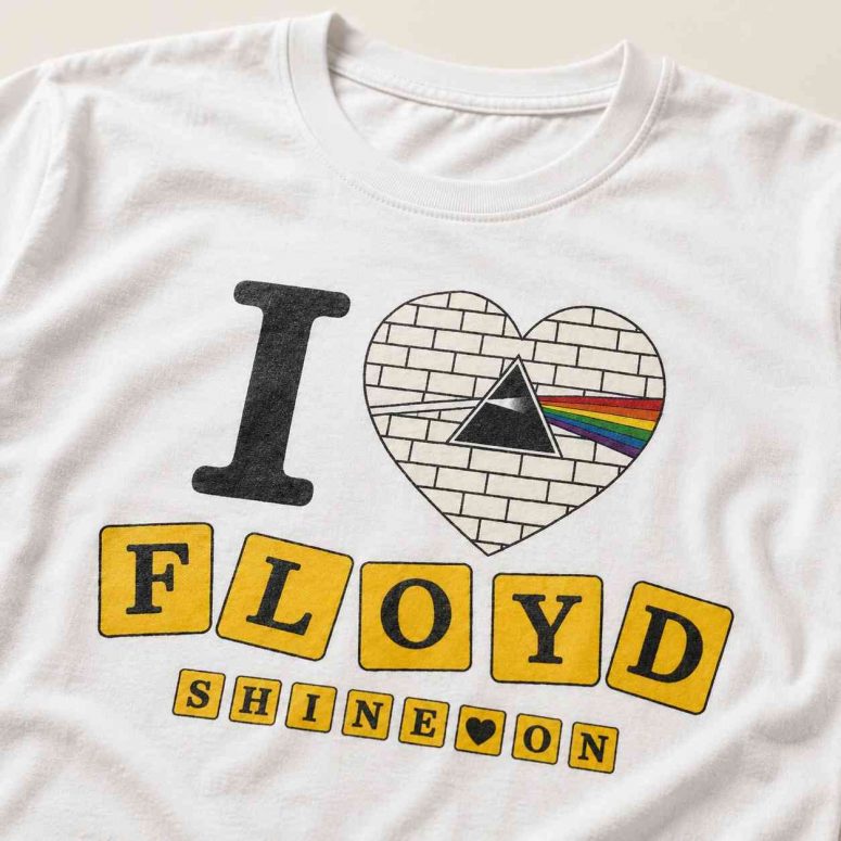 Pink Floyd Shirt - I Love Floyd Shine On Pink Floyd Shirt - I Love Floyd Shine On