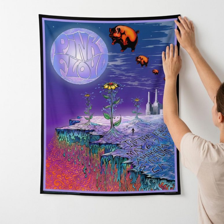 Pink Floyd Tapestry - In The Flesh Tour 1977 Anaheim Stadium LA CA Pink Floyd Tapestry - In The Flesh Tour 1977 Anaheim Stadium LA CA