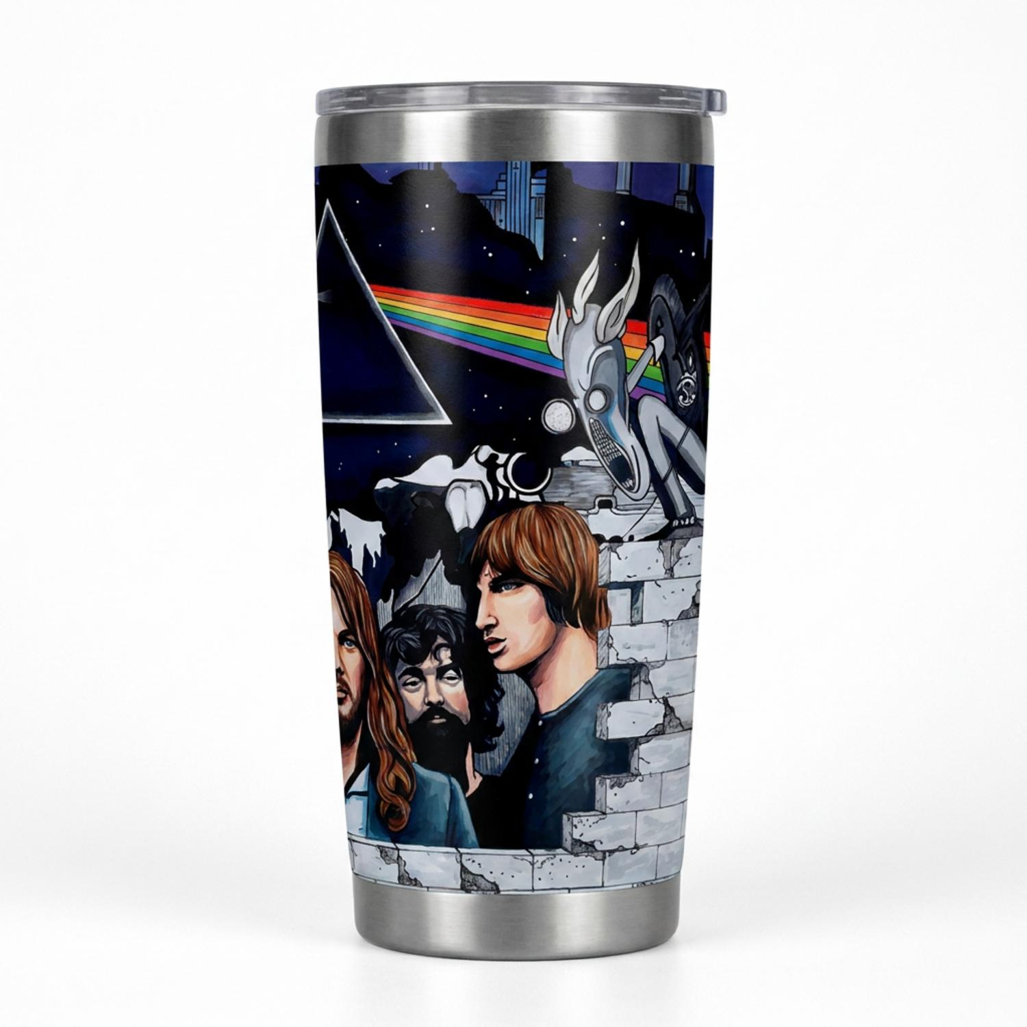 Pink Floyd Tumbler - Pink Floyd Member and Album WYWH DSOTM Pink Floyd Tumbler - Pink Floyd Member and Album WYWH DSOTM