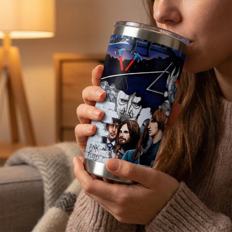 Pink Floyd Tumbler - Pink Floyd Member and Album WYWH DSOTM Pink Floyd Tumbler - Pink Floyd Member and Album WYWH DSOTM