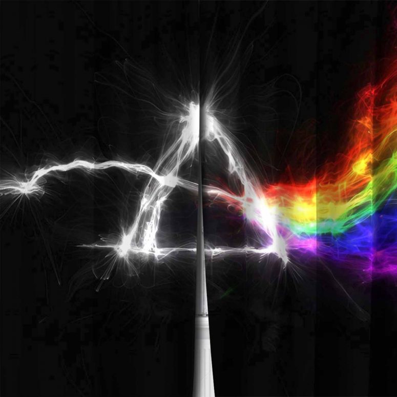 Pink Floyd Window Curtain - The Dark Side Of The Moon Electric Smoke
