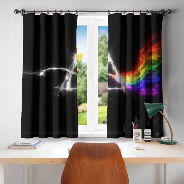 Pink Floyd Window Curtain - The Dark Side Of The Moon Electric Smoke