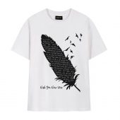 Pink Floyd Shirt - Wish You Were Here Lyrics Black Feather
