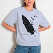 Pink Floyd Shirt - Wish You Were Here Lyrics Black Feather Pink Floyd Shirt - Wish You Were Here Lyrics Black Feather