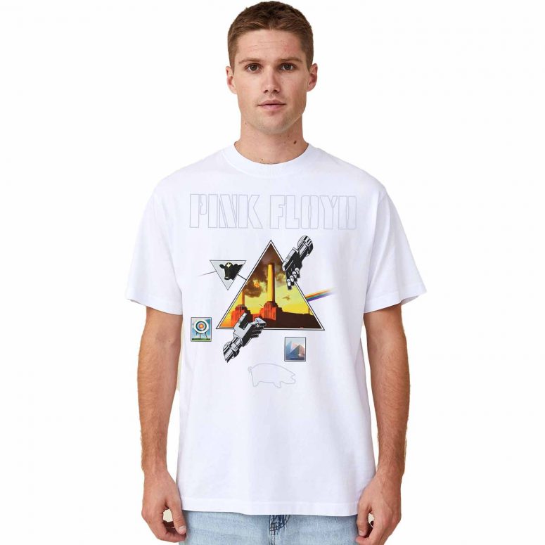 Pink Floyd Shirt - Albums Tee worn by David Gilmour 1979 Pink Floyd Shirt - Albums Tee worn by David Gilmour 1979