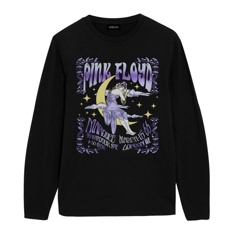 Pink Floyd Shirt - Moon Girl Marquee March 15 66 London Pink Floyd Shirt - Moon Girl Marquee March 15 66 London