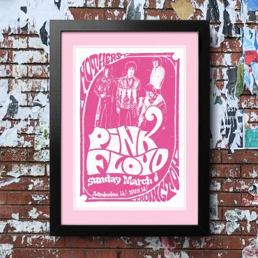Pink Floyd Poster - Mothers Admission Sunday March 8