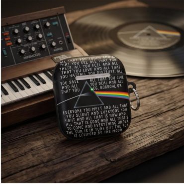 Pink Floyd Airpods Case - All that you touch and all that you see Eclipse Lyrics
