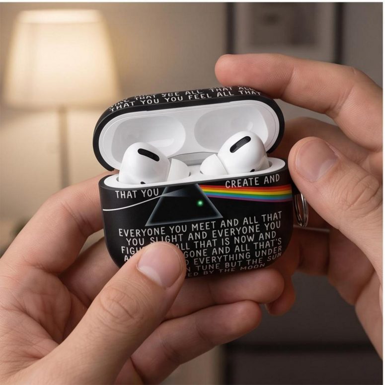 Pink Floyd Airpods Case - All that you touch and all that you see Eclipse Lyrics