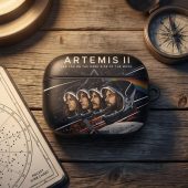 Pink Floyd Airpods Case - Artemis II See You On The Dark Side Of The Moon