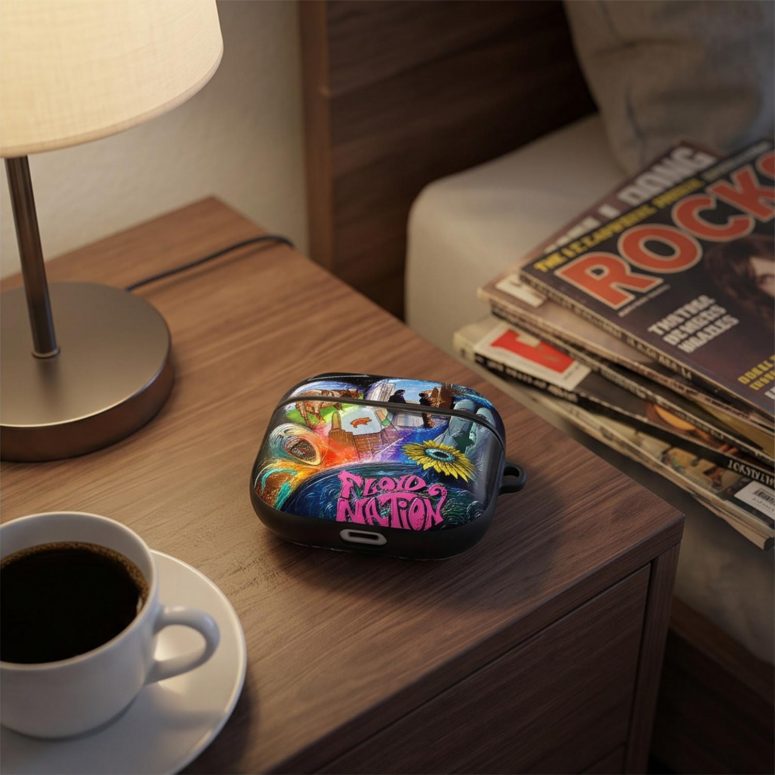 Pink Floyd Airpods Case - DSOTM WYWH Animals Album Collage oil painting Pink Floyd Airpods Case - DSOTM WYWH Animals Album Collage oil painting