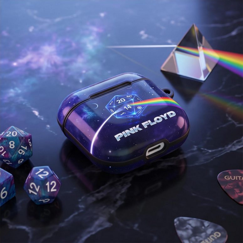 Pink Floyd Airpods Case - DSOTM x Dungeons and Dragons Dice Pink Floyd Airpods Case - DSOTM x Dungeons and Dragons Dice