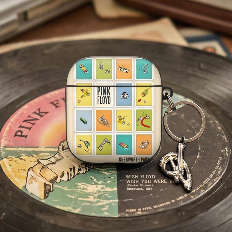 Pink Floyd Airpods Case - Knebworth Park Bicycle Parts 1975 Pink Floyd Airpods Case - Knebworth Park Bicycle Parts 1975