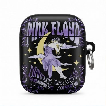 Pink Floyd Airpods Case - Moon Girl Marquee March 15 66 London Pink Floyd Airpods Case - Moon Girl Marquee March 15 66 London