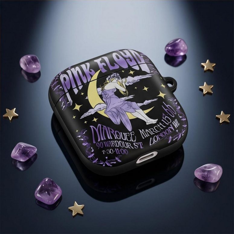 Pink Floyd Airpods Case - Moon Girl Marquee March 15 66 London