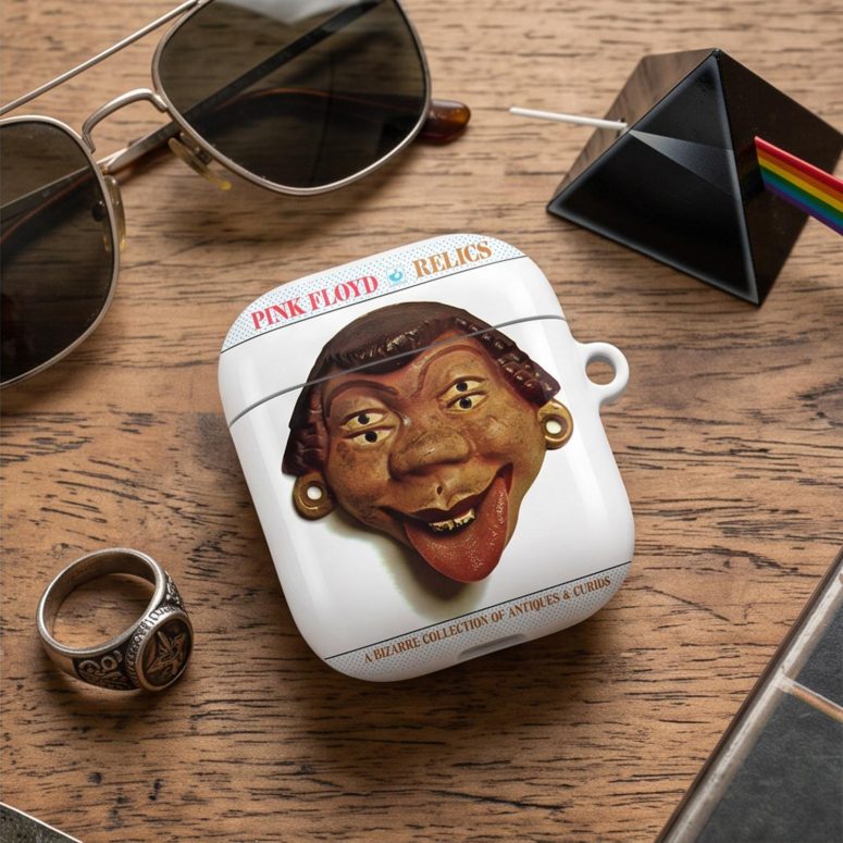 Pink Floyd Airpods Case - Pink Floyd A Bizarre Collection The Relics Mask 1971 Pink Floyd Airpods Case - Pink Floyd A Bizarre Collection The Relics Mask 1971
