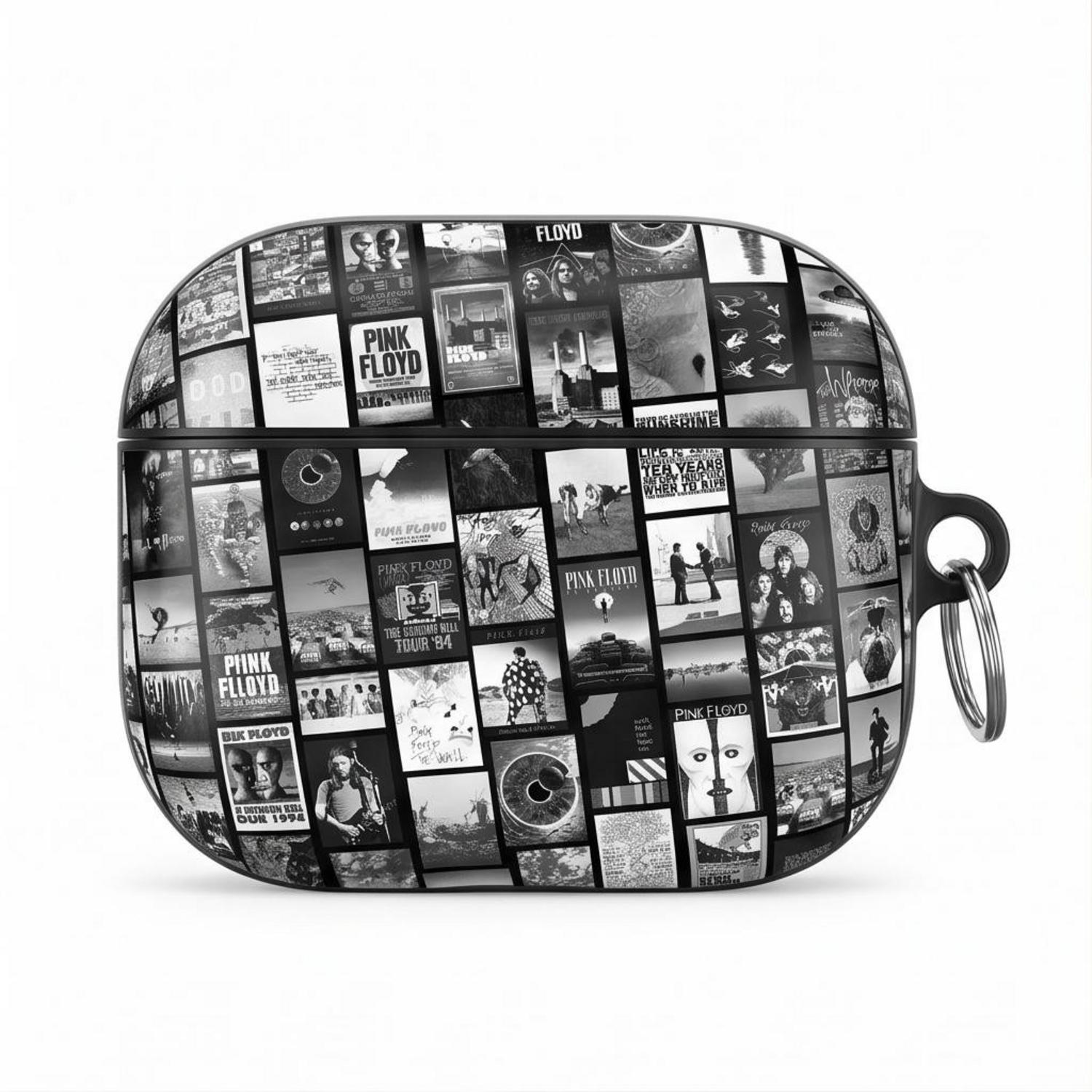 Pink Floyd Airpods Case - Pink Floyd Artwork Poster Collage Black White Pink Floyd Airpods Case - Pink Floyd Artwork Poster Collage Black White
