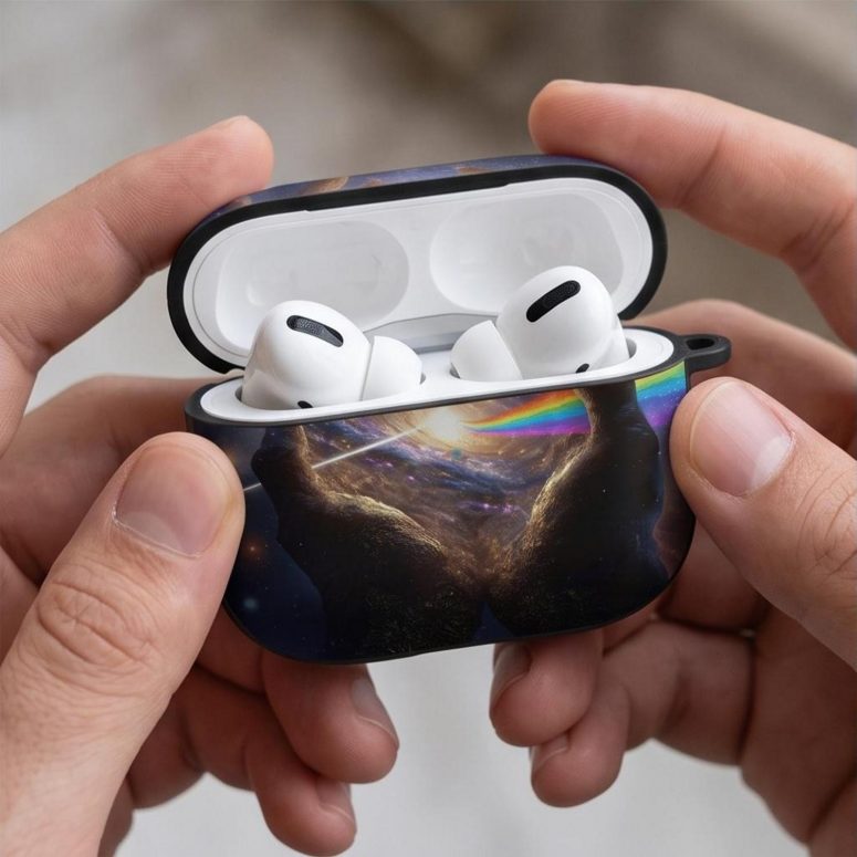 Pink Floyd Airpods Case - The Center Of The Universe DSOTM Pink Floyd Airpods Case - The Center Of The Universe DSOTM