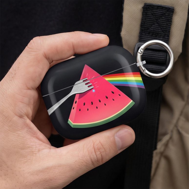 Pink Floyd Airpods Case - The Fork Side of the Watermelon Pink Floyd Airpods Case - The Fork Side of the Watermelon
