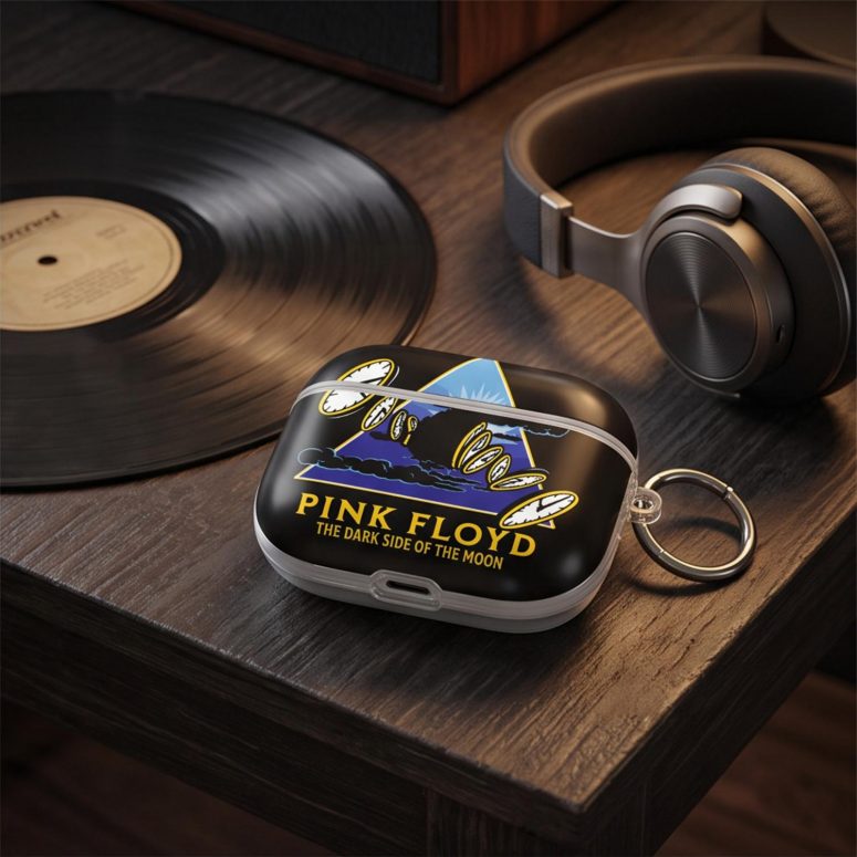 Pink Floyd Airpods Case - Time Dark Side Of The Moon Pink Floyd Airpods Case - Time Dark Side Of The Moon