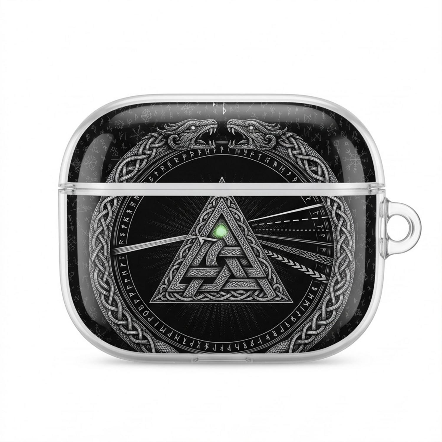Pink Floyd Airpods Case - Viking Valknut Dark Side Of The Moon Pink Floyd Airpods Case - Viking Valknut Dark Side Of The Moon