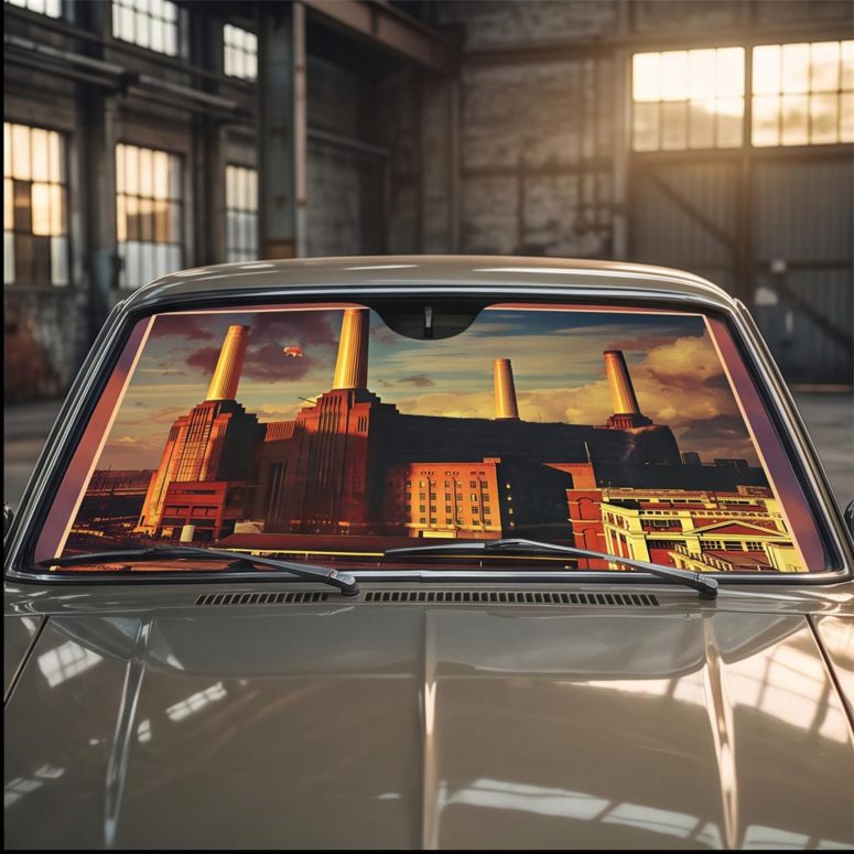 Pink Floyd Auto Sun Shade - 1977 Animals Album Pink Floyd Auto Sun Shade - 1977 Animals Album