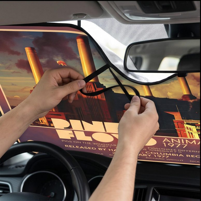 Pink Floyd Auto Sun Shade - 1977 Animals Album Pink Floyd Auto Sun Shade - 1977 Animals Album