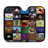 Pink Floyd Auto Sun Shade - Album Dark Side Of The Moon Collage