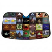 Pink Floyd Auto Sun Shade - Album Dark Side Of The Moon Collage