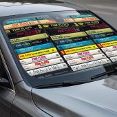Pink Floyd Auto Sun Shade - Albums Cassette Retro Collection Pink Floyd Auto Sun Shade - Albums Cassette Retro Collection