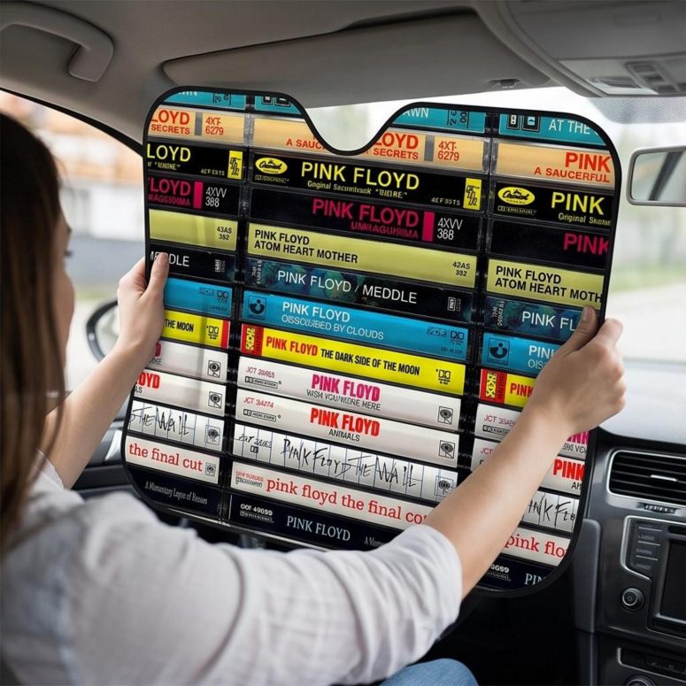 Pink Floyd Auto Sun Shade - Albums Cassette Retro Collection Pink Floyd Auto Sun Shade - Albums Cassette Retro Collection