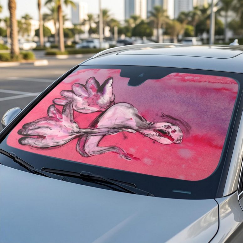 Pink Floyd Auto Sun Shade - Comfortably Numb The Wall Pink Floyd Auto Sun Shade - Comfortably Numb The Wall
