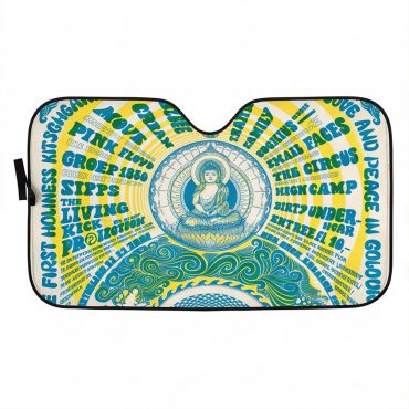Pink Floyd Auto Sun Shade - Den Haag Netherlands 1968 Concert Pink Floyd Auto Sun Shade - Den Haag Netherlands 1968 Concert