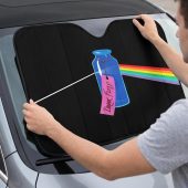 Pink Floyd Auto Sun Shade - Drink Floyd Alice in Wonderland Meets TDSOTM Pink Floyd Auto Sun Shade - Drink Floyd Alice in Wonderland Meets TDSOTM