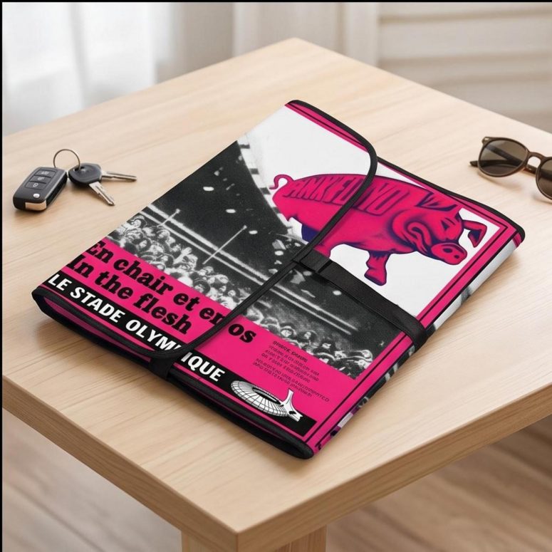 Pink Floyd Auto Sun Shade - En Chair Et En Os Le Stade Olympique In The Flesh Concert