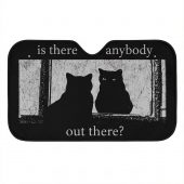 Pink Floyd Auto Sun Shade - Is There Any Body Out There Funny Witchy Cat