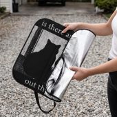 Pink Floyd Auto Sun Shade - Is There Any Body Out There Funny Witchy Cat