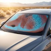 Pink Floyd Auto Sun Shade - Meddle Album Cover 1971 Pink Floyd Auto Sun Shade - Meddle Album Cover 1971