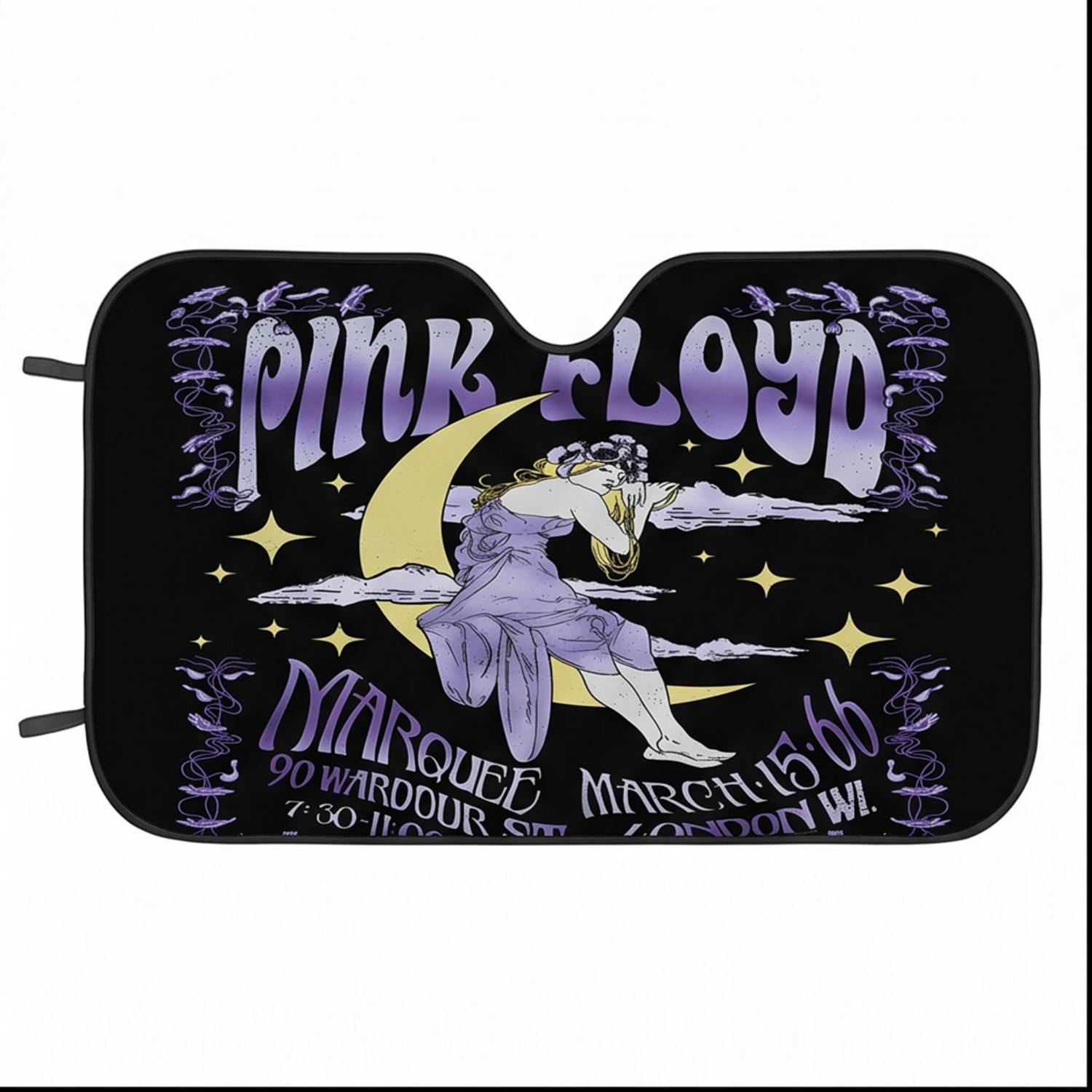 Pink Floyd Auto Sun Shade - Moon Girl Marquee March 15 66 London Pink Floyd Auto Sun Shade - Moon Girl Marquee March 15 66 London