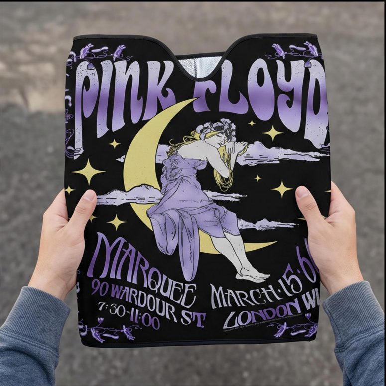 Pink Floyd Auto Sun Shade - Moon Girl Marquee March 15 66 London Pink Floyd Auto Sun Shade - Moon Girl Marquee March 15 66 London