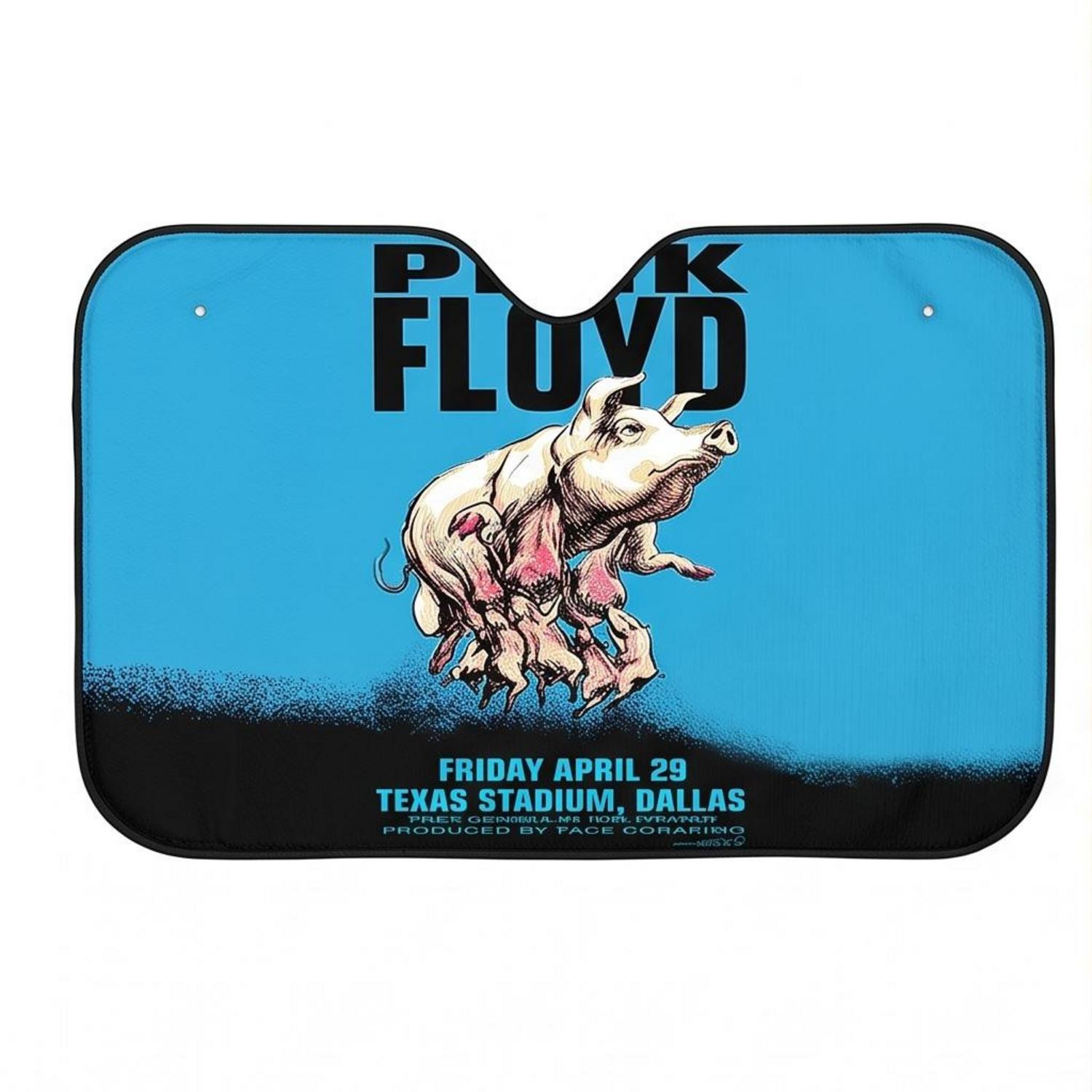 Pink Floyd Auto Sun Shade - Pink Floyd Dallas Texas 1994 Concert Pink Floyd Auto Sun Shade - Pink Floyd Dallas Texas 1994 Concert