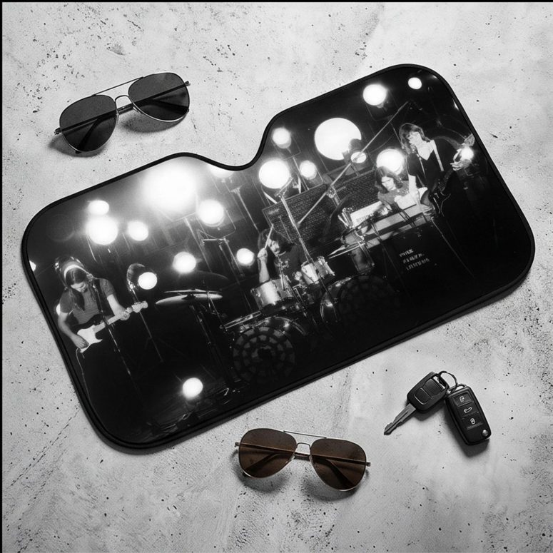 Pink Floyd Auto Sun Shade - Pink Floyd Live at Pompeii 1972